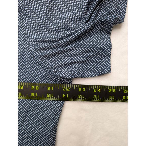 Nick Graham Everywhere Stretch Modern Fit Mens Polo Shirt Medium Blue Pattern - Picture 4 of 6